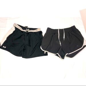 Puma and Under Armour Black and White Shorts Medium